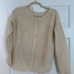 SEZANE Gaspard Cardigan in Ecru
